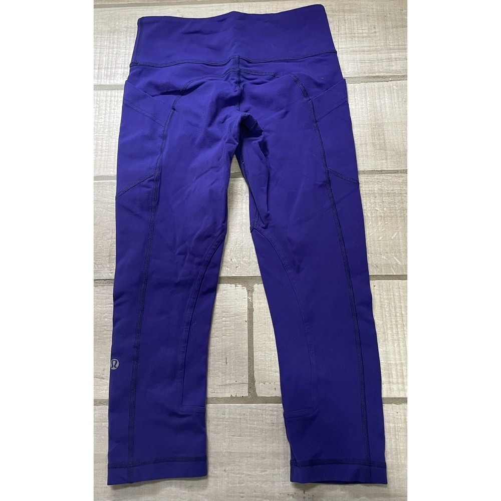 Lululemon‎ Base Pace High-Rise Running Tight Size 4 Purple Blue